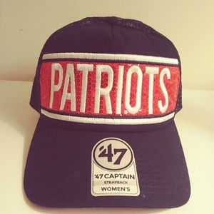 NEW Patriots Sequin Strapback Cap